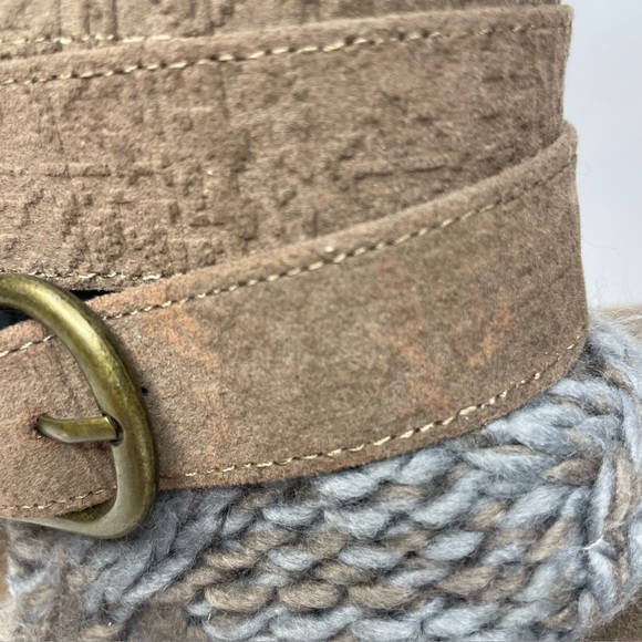 Muk Luks Boots Nikki Belt-Wrapped Taupe Brown Boots Women’s Size 9 - Picture 13 of 15